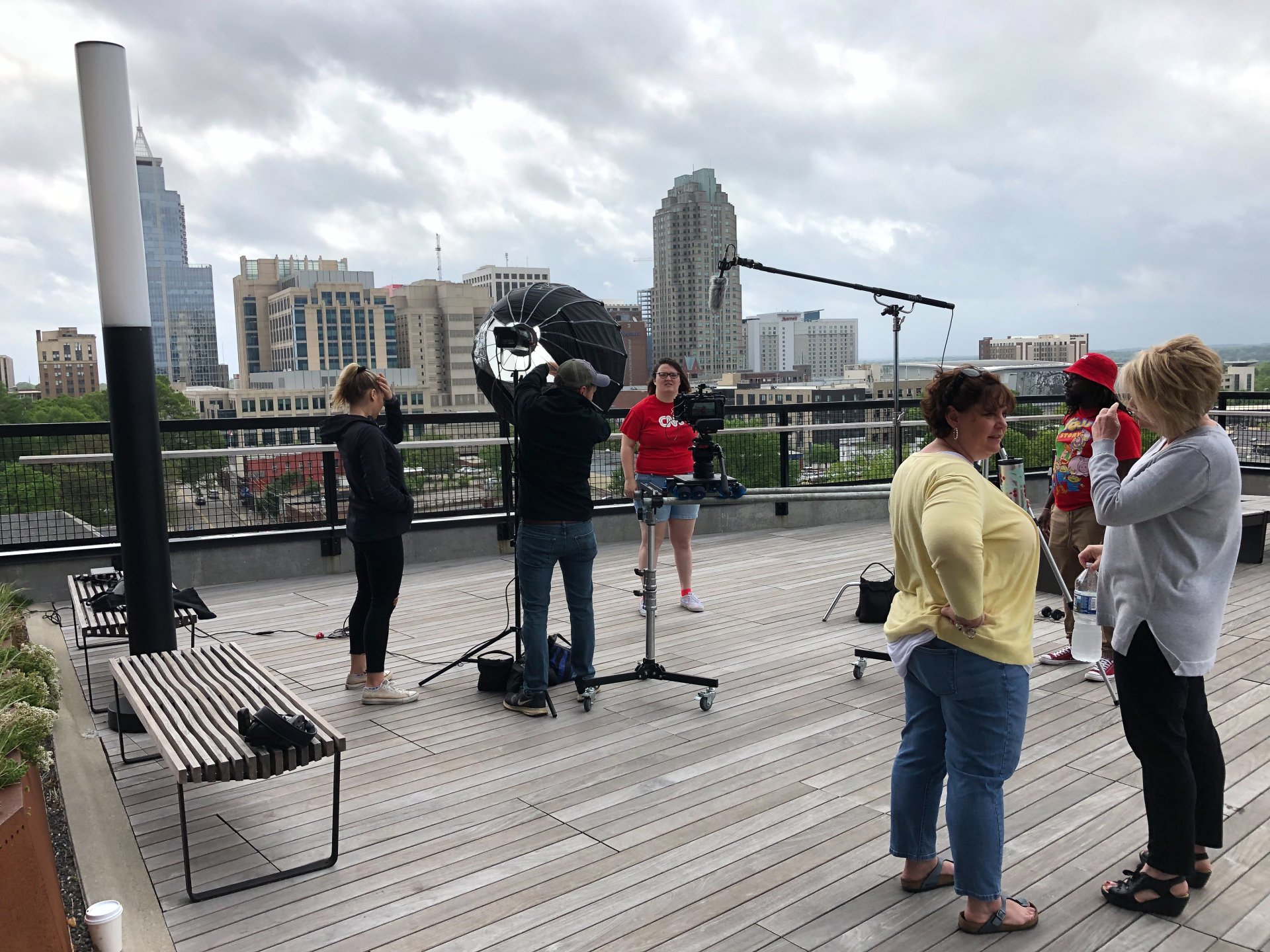 interview setup on top of the Dillon